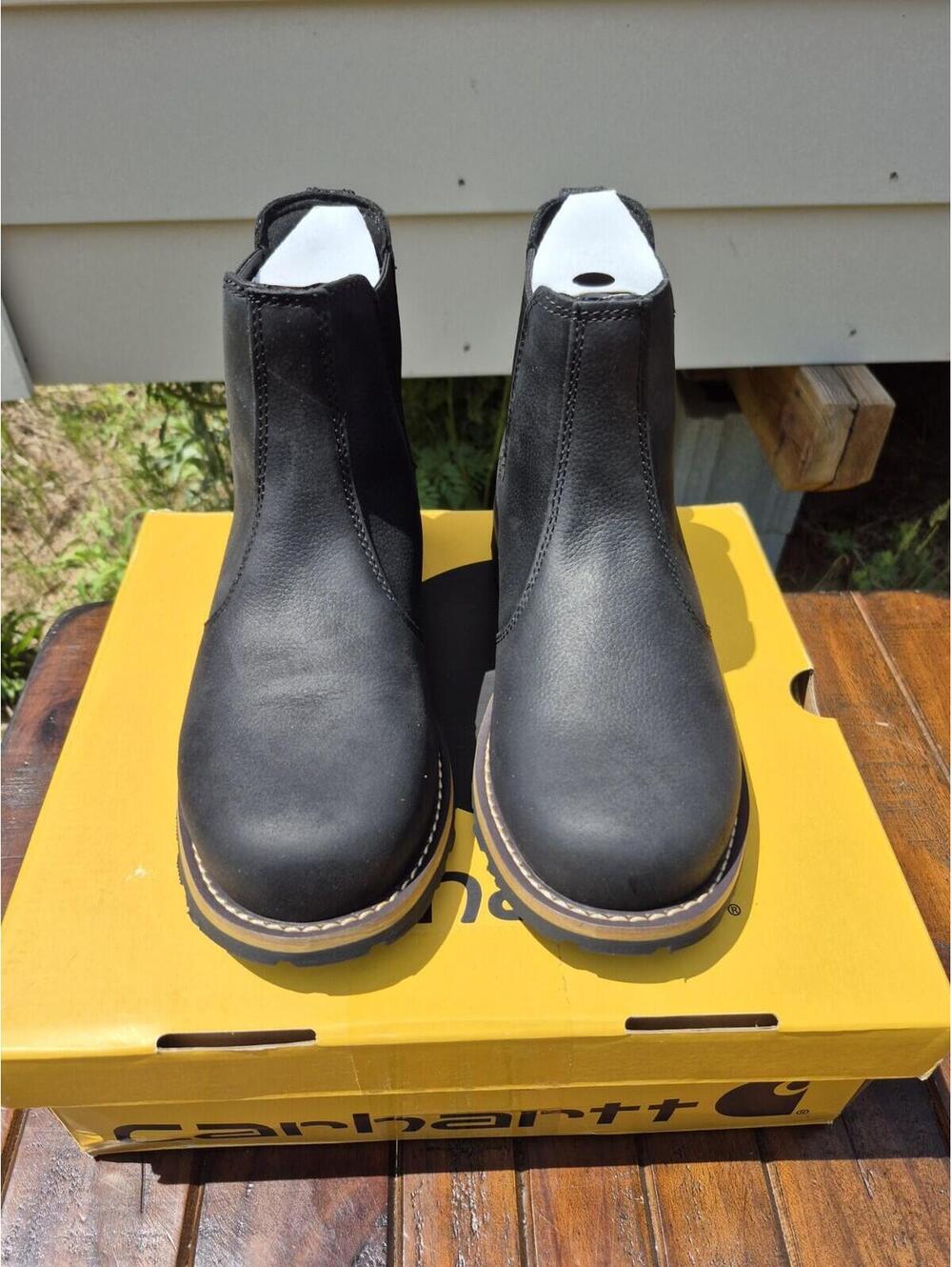 Carhartt Women's Frontier Soft Toe WaterResistant Chelsea Boot Black FN6111W 7 - Picture 2 of 8